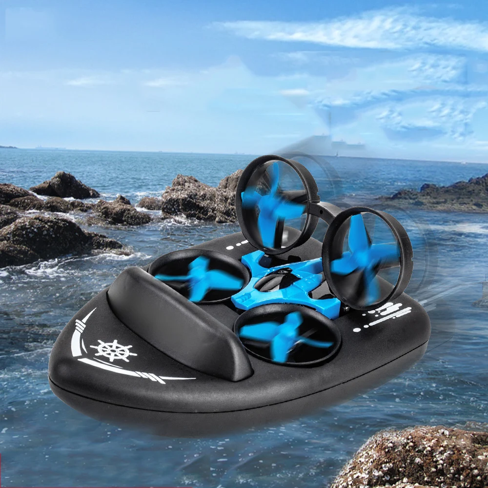 Rc Schiff Fernbedienung Vier-Achsen flugzeuge Wasserstraße Drei Modi 2,4G Simulation Hovercraft 360 Grad Flip kinder spielzeug