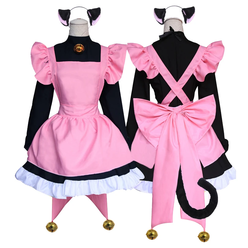 ROLECOS Anime Cardcaptor Sakura Cosplay Costume Kinomoto Sakura Cosplay Costume Cat Costume Full Set