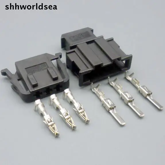 

shhworldsea 5/30/100set 3 Pin 3.5mm 191972713 191 972 703 Auto oxygen sensor plug connector,Car electrical plug for VW,Audi etc