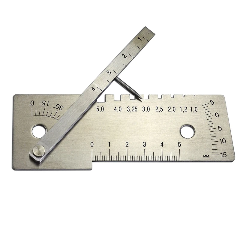 Universal Stainless Steel 45 Degree Measuring Tools for Welding Gauge Weld Seam Gage Multi Function Welder Template