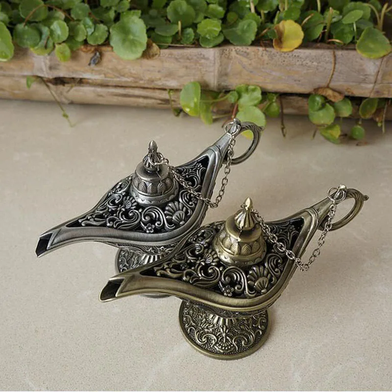 30pcs/lot Classic Fairy Tale Aladdins Magic Lamp Tea Pot Genie Lamps European Style For Photography Prop Home Decoration ZA3940