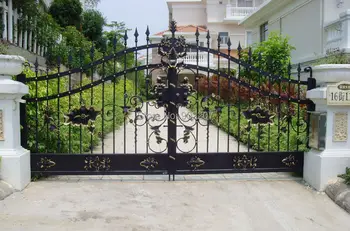Home villa cancelli in ferro battuto design porte scorrevoli anteriori recinzione di sicurezza residenziale