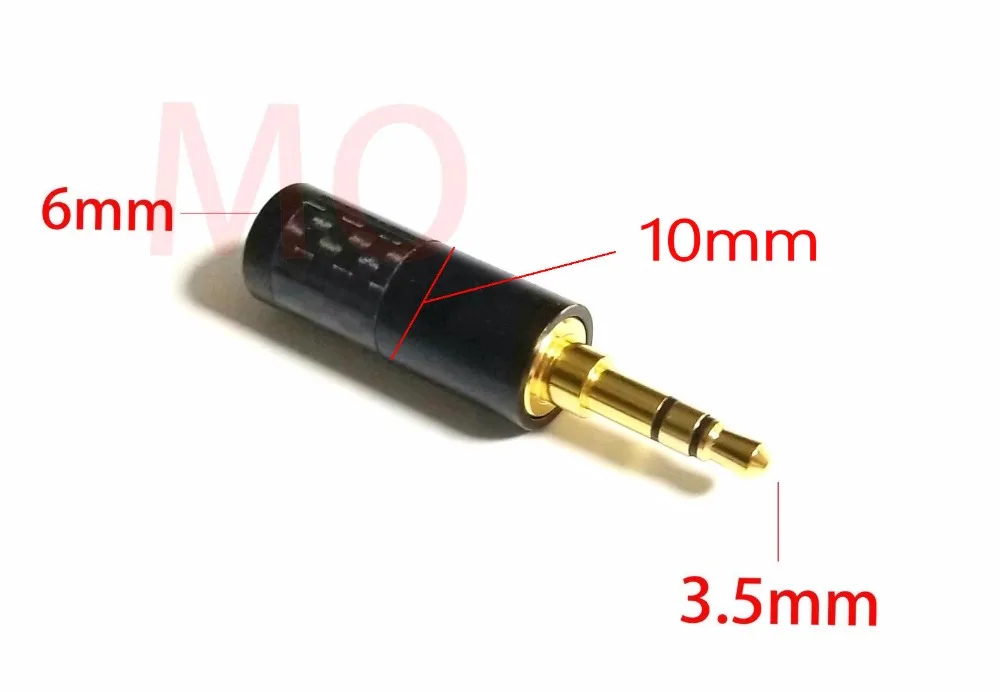 

10PCS black High quality 3.5mm Stereo Male Plug Audio Plug