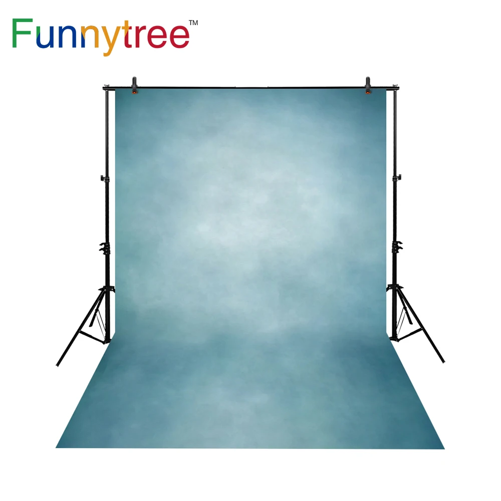 Funnytree cenários fotográficos, mestre envelhecido, azul escuro, cor pura, para crianças, cor pura, papel de parede de decoração