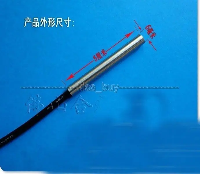 1 м DS18B20 датчик температуры водонепроницаемый 3-контактный разъем 3-5 в для цифровой светодиодный ЖК-термометр