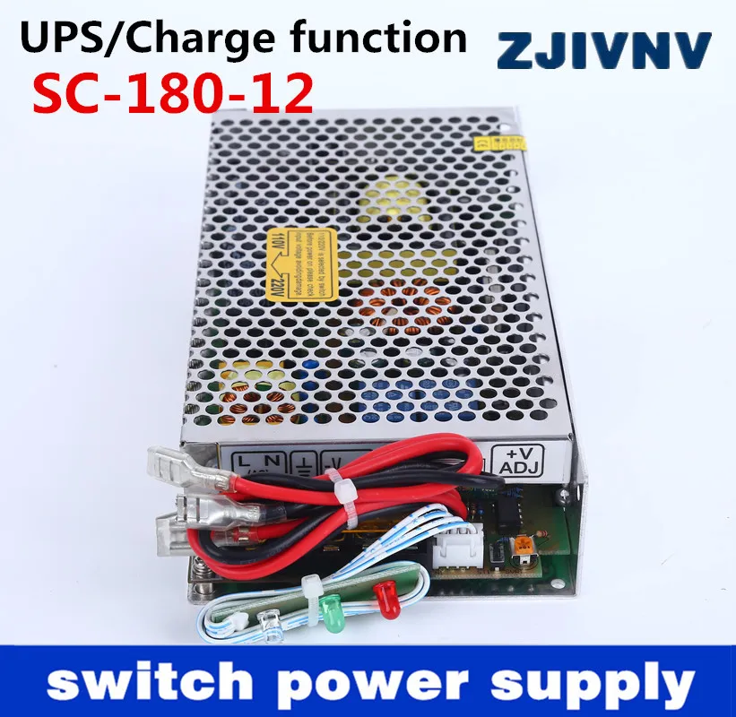 ZJIVNV 180W 12V 13.5A universal AC UPS/Charge function monitor switching power supply input 110/220v battery charger output 12V