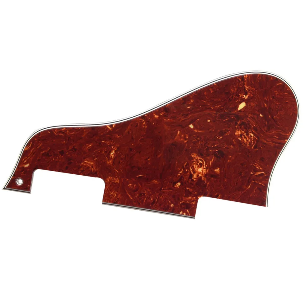 Pleroo Custom Guitar parts - For ES 335 Jazz Archtop Guitar Pickguard Scratch Plate, 4 Ply Red Tortoise