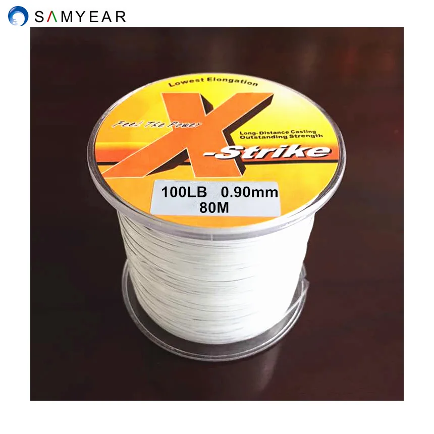 Free Shipping SAMYEAR Brand Fishing Tackle Long Line Nylon Fishing Line Good Quality Monofilament 100LB 80M