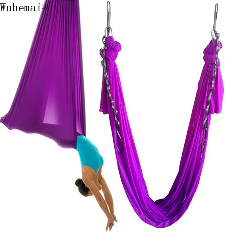 1 meters Tailored length Yoga hammock swing fabric Aerial Traction Flight Anti-gravity Length customization yoga belt yoga hall