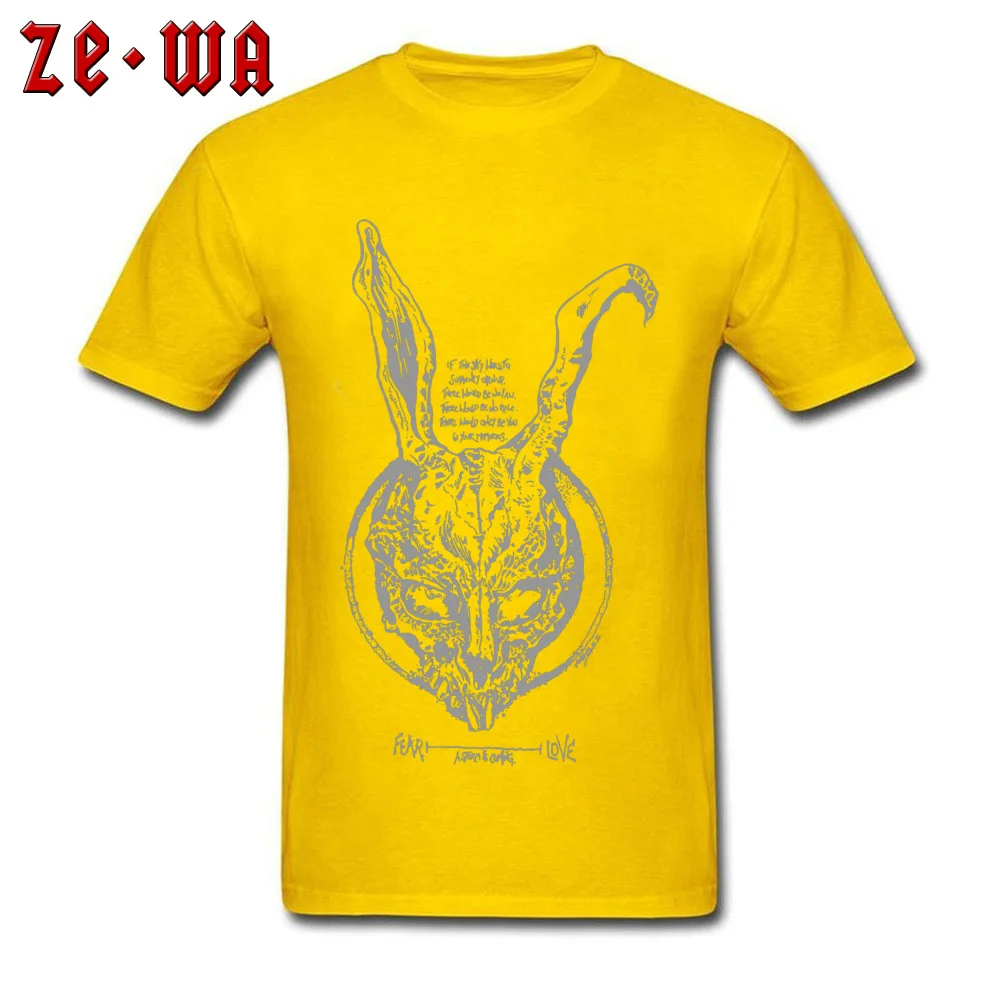 T-shirt Donnie Darko T Shirt Men Black Tshirt Suspicion Science Fiction Tops Tees Tony Vintage Cotton Streetwear Thriller Movie