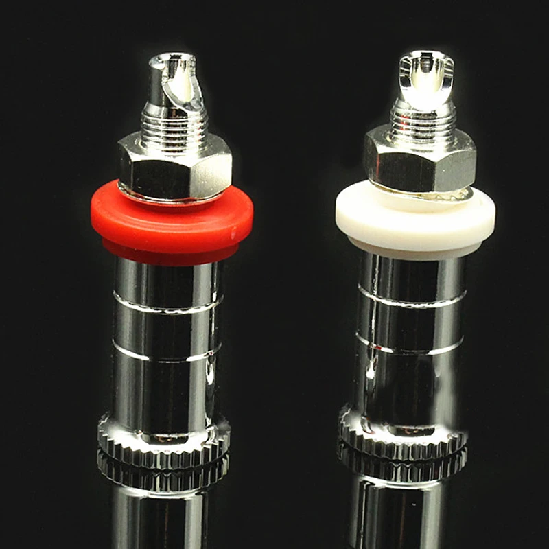 ハイファイオーディオスピーカーシルバーソケットハイファイオーディオスピーカーコネクタアンプターミナルポストバナナプラグソケットコネクタ