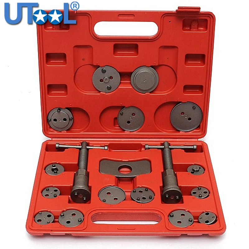 18pcs/Set Auto Universal Precision Disc Brake Caliper Wind Back Brake Piston Compressor Tool Kit For Auto Garage Repair Tools