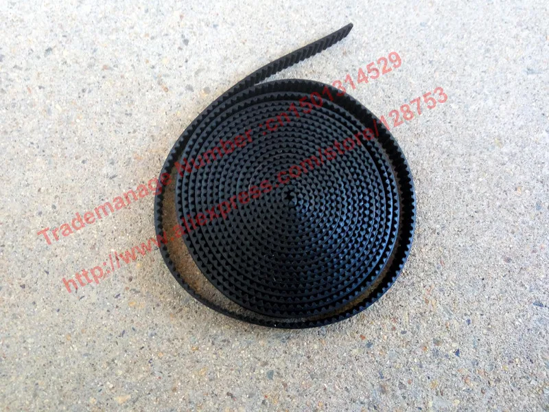 2 meter T2.5 Timing belt pitch 2.5mm width 6mm  Neoprene Rubber timing pulley for CNC T 2.5 6 2000 open ended