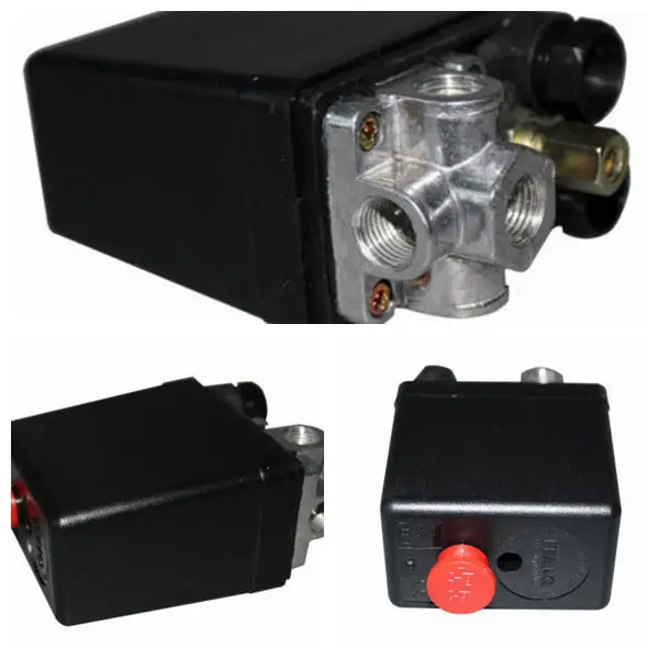 

240V 15A 115 PSI 4 Port 1/4 NPT Air Compressor Pressure Automatic Switch