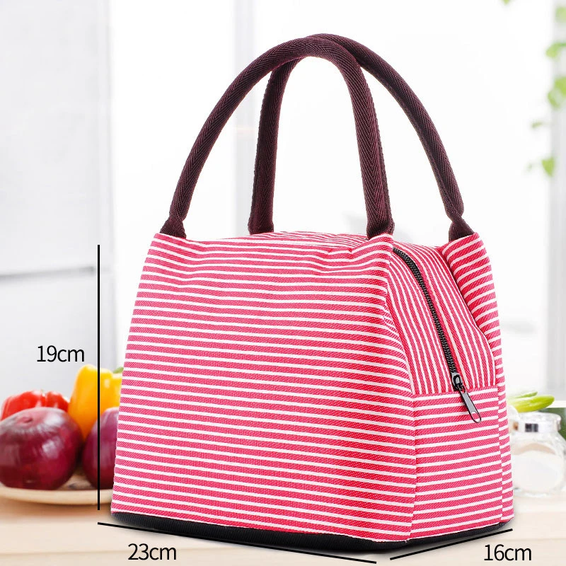 New Portable Waterproof Insulated Lunch Bags Women Cooler Bags Work Travel Picnic Snack Package Girls Food Boxes Kids Bento Tote