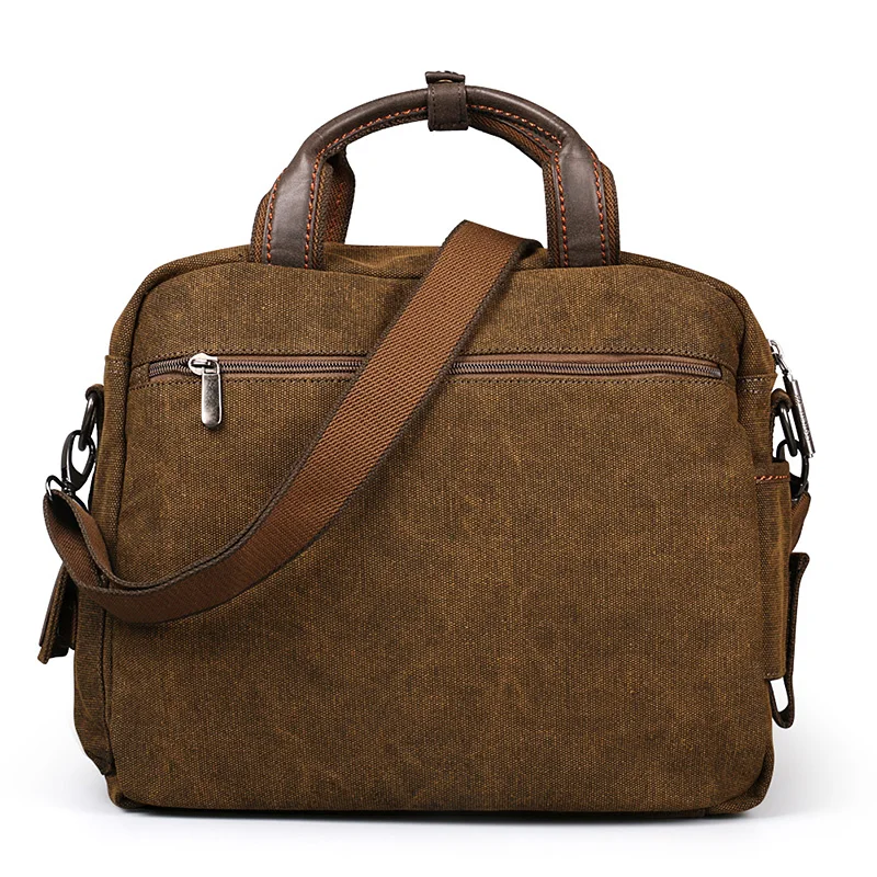 2022 Ruil Retro Canvas Messenger Bags Multifunction Men Shoulder Briefcase Leisure Travel Handbag Toolkit Vintage Package mallet