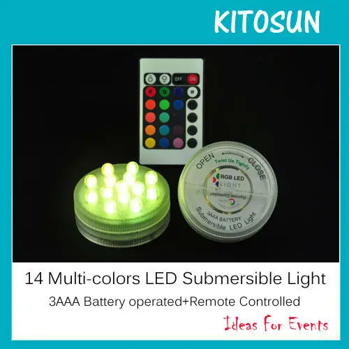 20pcs/lot 3AAA Battery Super Bright Multicolors LED Waterproof Vase Light Wedding Events Party Centerpiece LED Light Lamp