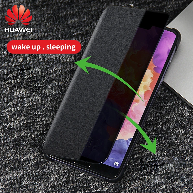 Original Huawei P20 Pro case Huawei P20 case silicone smart cover magnetic luxury flip leather 360 shockproof P 20 P20PRO case