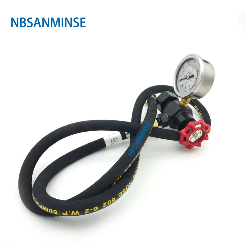 Nitrogen Charging Valve GCQJ 10/16/25/40 For GXQ Diaphragm Accumulator Charging Tools 10/20/31.5MPa NBSANMINSE