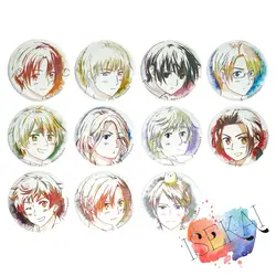 Axis Power HETALIA Anime badge Art Ver. Italy France Russia Romano Prussia UK USA German Japan China Badge Brooch Pins
