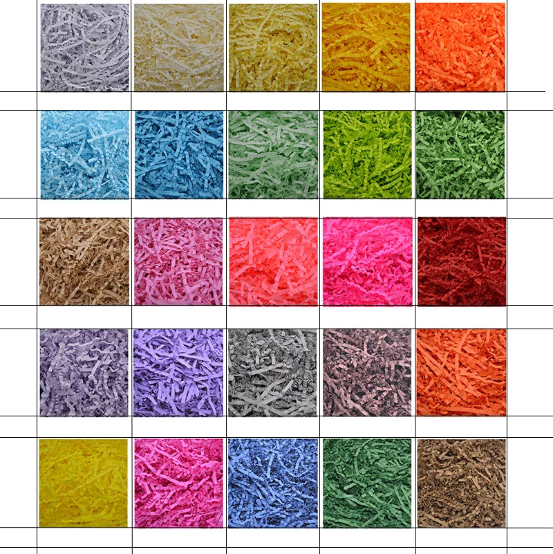 

100g/bag Multicolor Craft Shredded Crinkle Paper Raffia Candy Box/Gift Box Filling Material Tissue Paper Filler Party Decoration