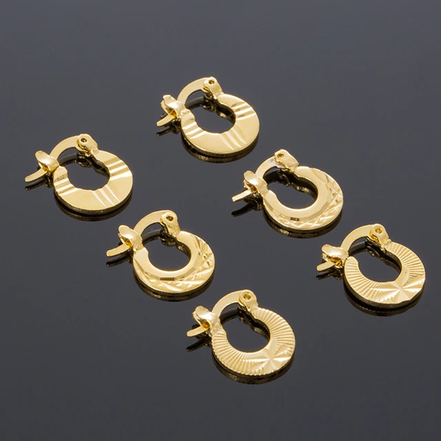 Gold Earrings Babies Girls Girls Earrings Children Children Gold Earrings 1.1cm Aliexpress