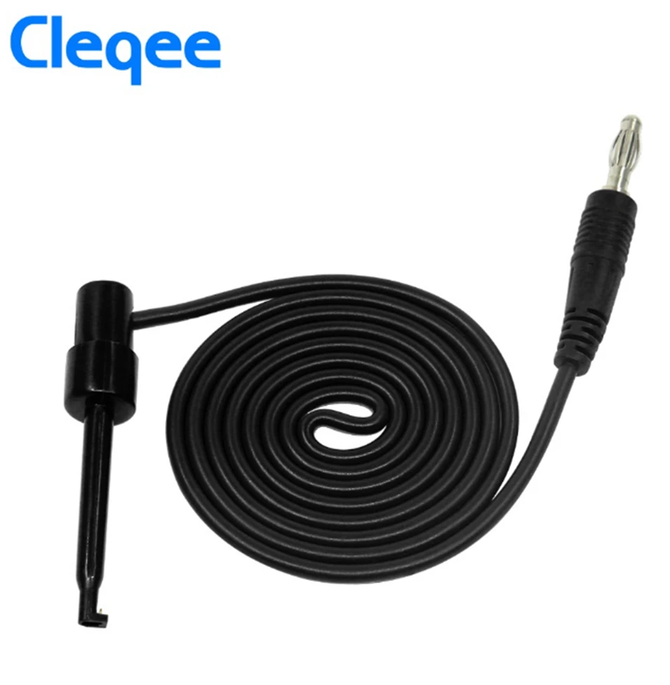 Cleqee-banana plug for test, set of 1, 4mm, p1039, test hook, clip, lead kit, multímetro, imax b6, electronic test tools, 2018