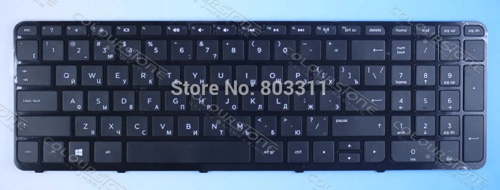 Clavier russe avec cadre pour ordinateur portable hp pavilion 15-e 15-T 15-e087sr e052sr
