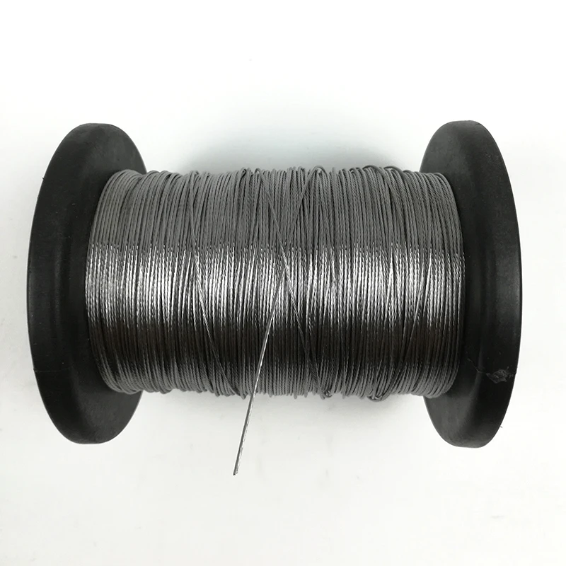 10 Meter Fishing line 0.3mm 0.4mm 0.5mm 0.6mm Diameter soft Steel Stranded Wire Rope Cable rustproof 304 Stainless Steel 1*7 7x7