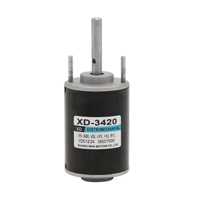 XD-3420 Permanent Magnet DC Motor 12V/24V 3500/7000rpm Universal Adjustable Reversing Motor DC Speed Motor High Torque