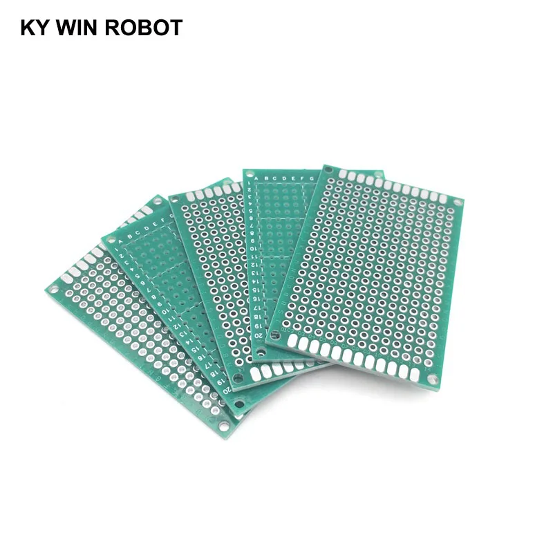 Picture 3: 5pcs 4x6cm 40x60 mm Single Side Prototype PCB Universal Printed Circuit Board Protoboard For Arduino