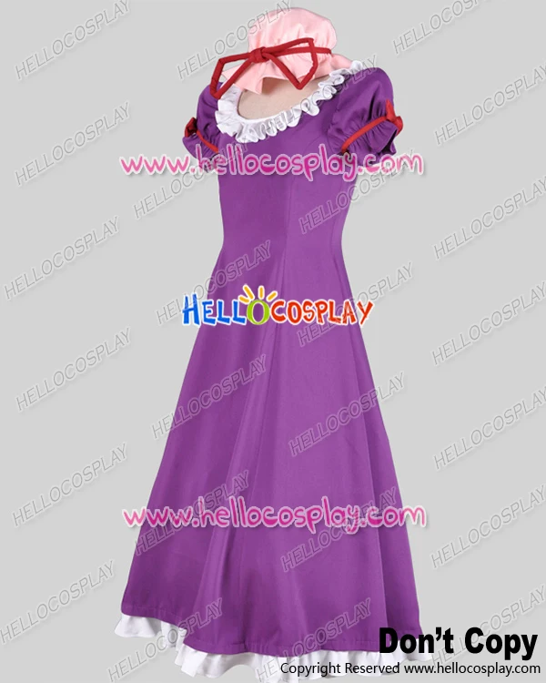 

Touhou Project Cosplay Yukari Yakumo Costume Purple Dress H008