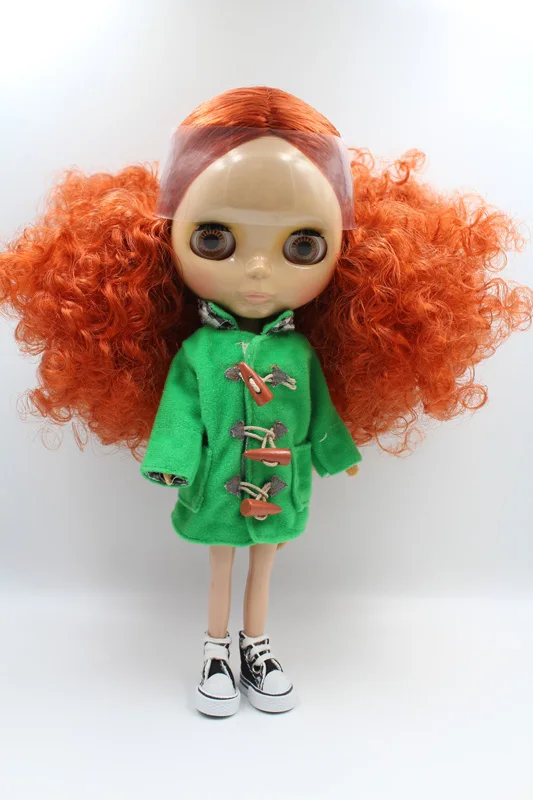 

Free Shipping big discount RBL-320 DIY Nude Blyth doll birthday gift for girl 4colour big eye doll with beautiful Hair cute toy