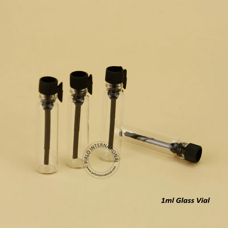 

500pcs/lot High Quality 1ml Glass Bottle Mini 1cc Empty Sample Glass Vial Perfume Bottles Small 1g Refillable Packaging