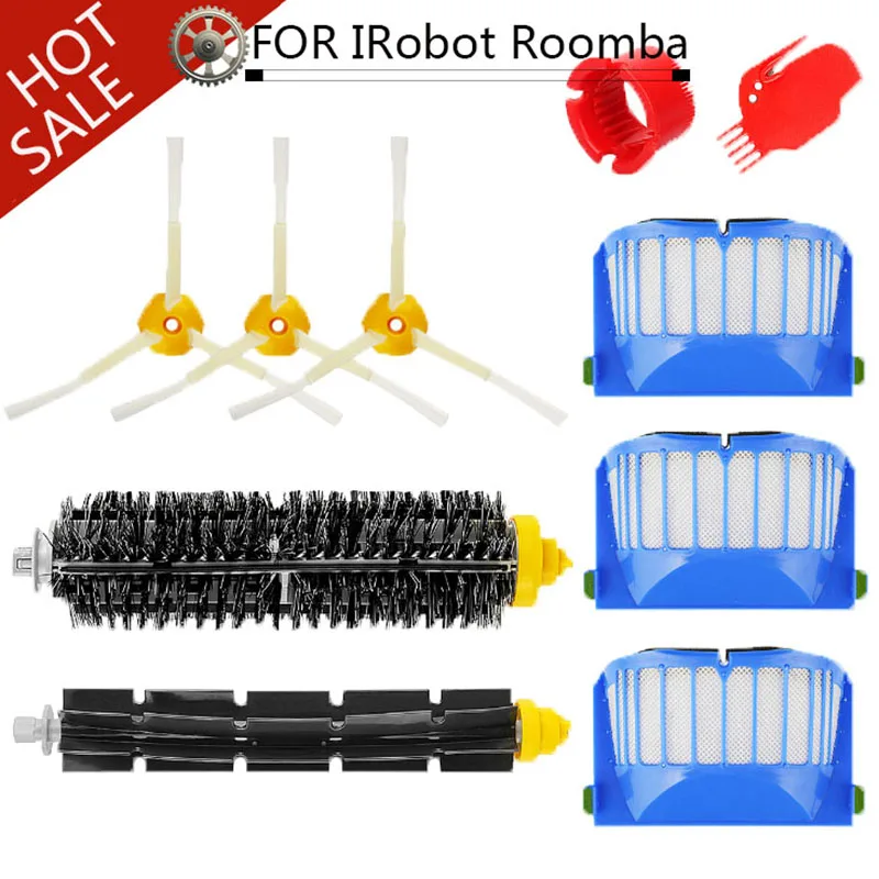 Bristle & Beater & Brush & Filters for iRobot Roomba 600 Series 620 630 650 660 Cleaning Tool