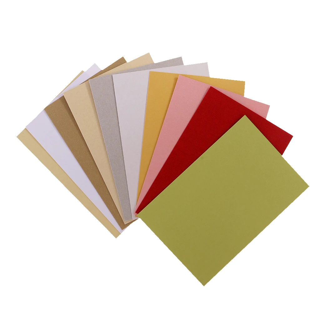 50 Sheets/Pack Scrapbooking Pearlescent Paper Cardstock DIY Handmade Card for Crafts