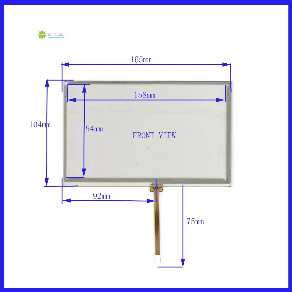 

ZhiYuSun XWT451 165mm*104mm 7.1inch 4 line For CarDVD touch screen panel for AT070TN83 165*104this is compatible FreeShipping