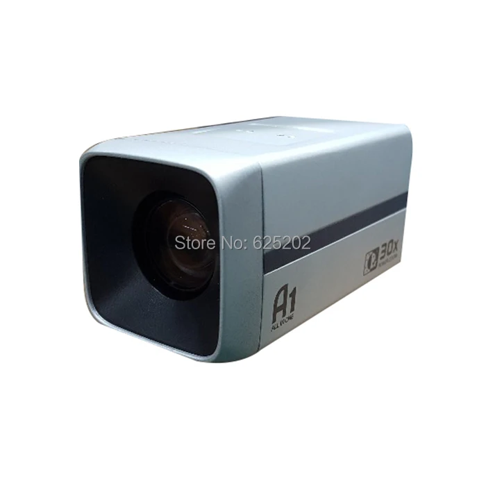 AHD Zoom Box Camera 960P 1.3MP 30X Optical Zoom OSD Function RS485 Control