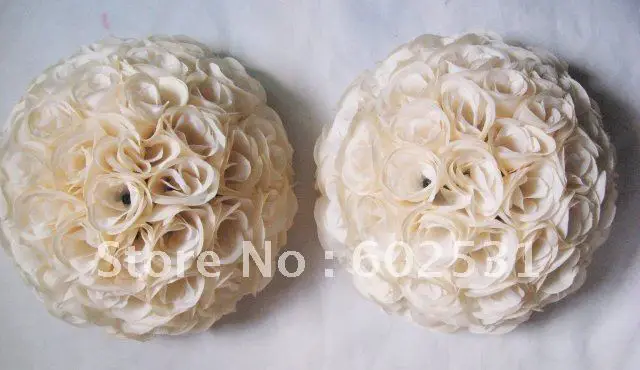 SPR 40cm plastic inner pomander kissing ball beige holiday decoration,party decoration