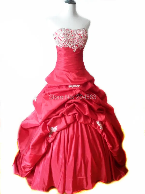 Robe de mariée de ligne a moderne, robe de mariée, magnifique robe de princesse, en graffiti, rouge, nouvelle collection