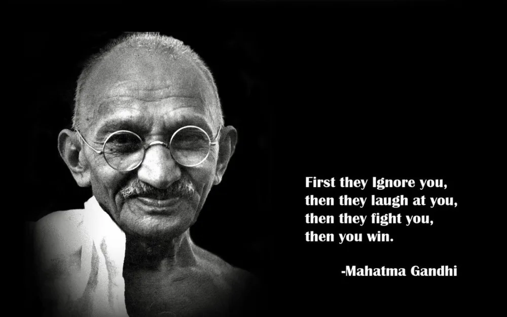 Home Decor Mahatma Gandhi-Silk Art Poster Wall Sticker Decoration Gift