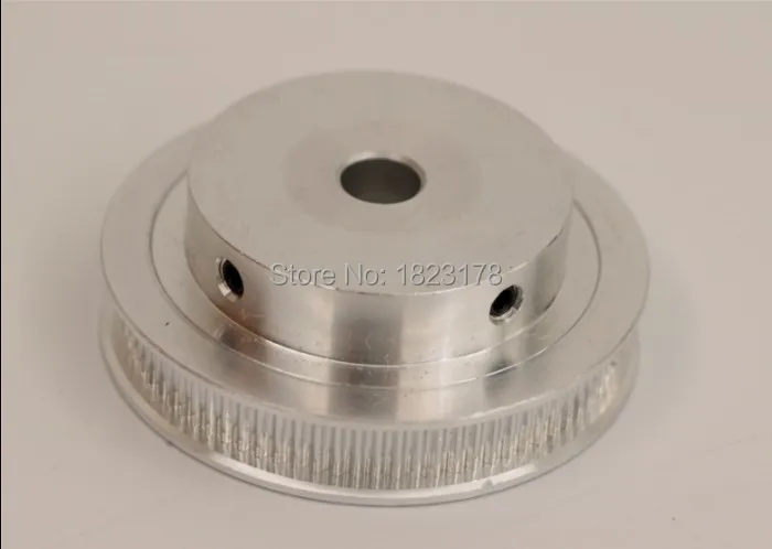 1PCS GT2 Timing pulley GT2 100Teeth bore 6.35mm+1PCS GT2 100Teeth bore 8mm for belt width 6mm