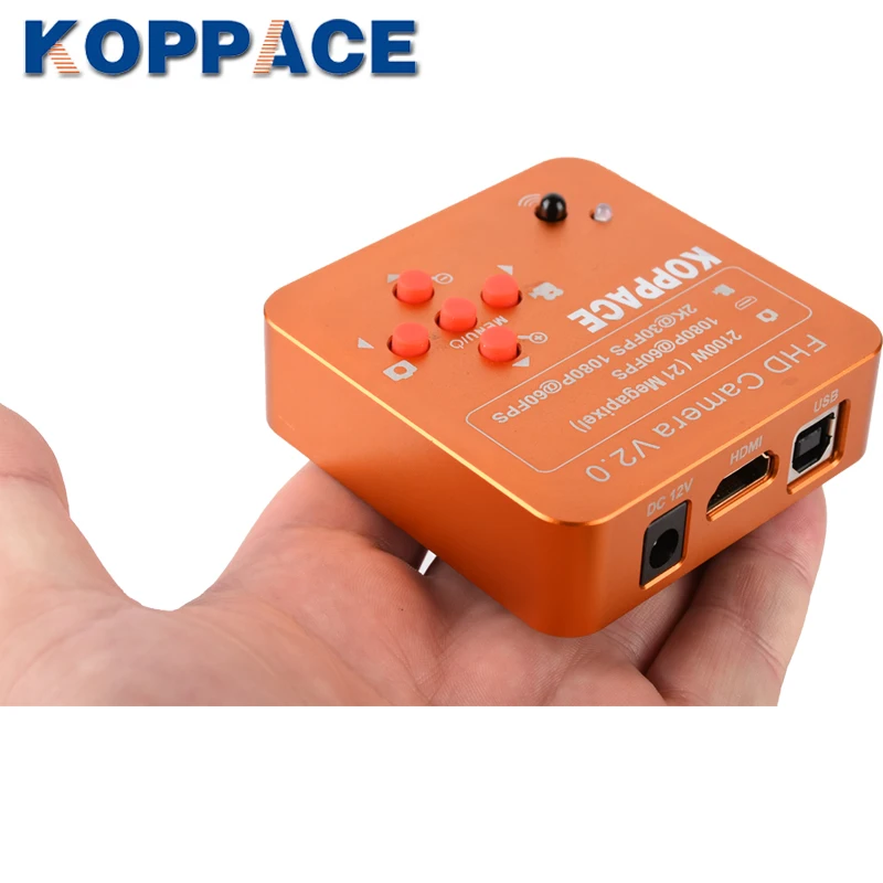 KOPPACE 21MP Industrial Camera 1080P 60FPS HDMI/USB Industrial Microscope Digital Camera Mobile Phone Repair Microscope Camera