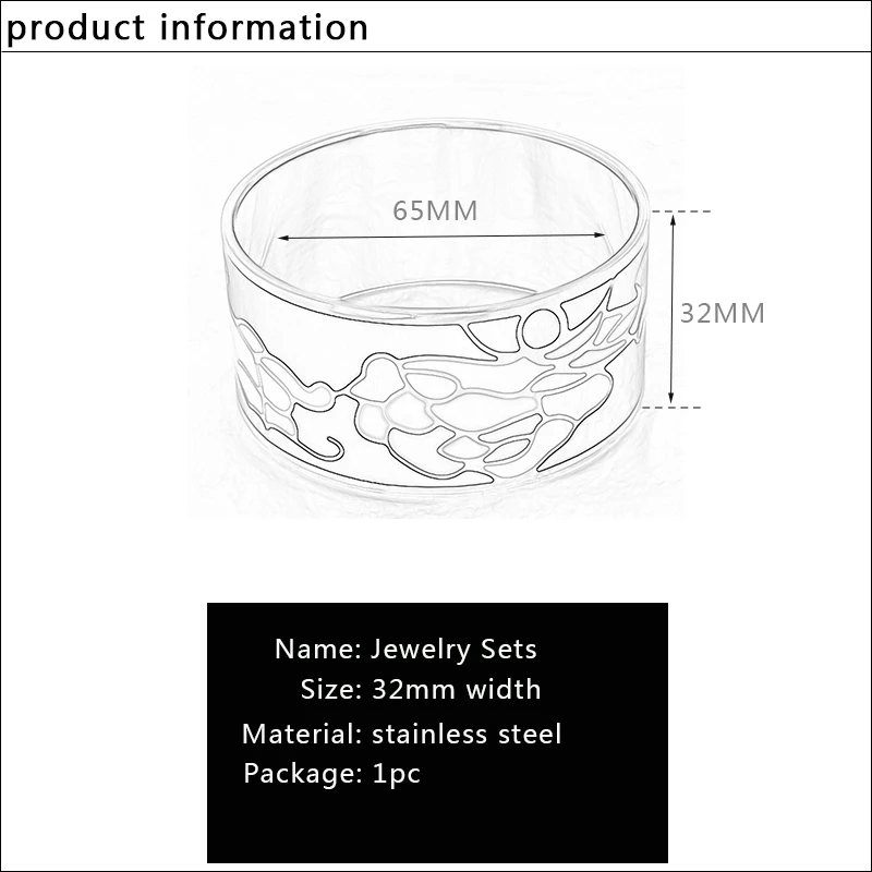 Color Culture Top Quality Wide Bracelets for Women Elegant Colorful Stainless Steel Bangles 32MM Purple Jewelry