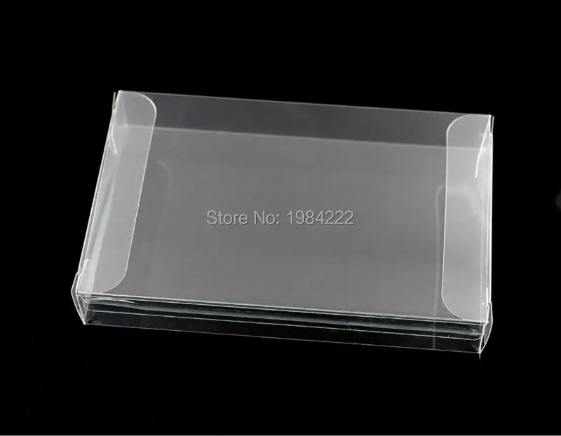 1 Buah Casing Pelindung Kotak Kartrid Game SNES Transparan Bening Pelindung Hewan Peliharaan Plastik Game CIB untuk Kotak Game Nintendo