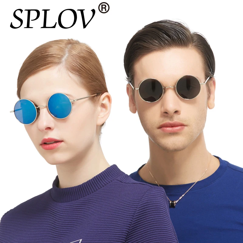 Brand Designer Classic Polarized Round Sunglasses John Women Small Vintage Retro Glasses Men Driving Metal Eyewear Lennon