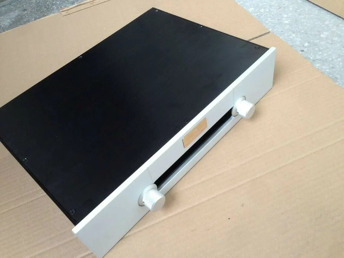 GZLOZONE كامل الألومنيوم الضميمة لتقوم بها بنفسك حالة/Preamp/أمبير الهيكل صندوق 430*90*300 مللي متر L14-25