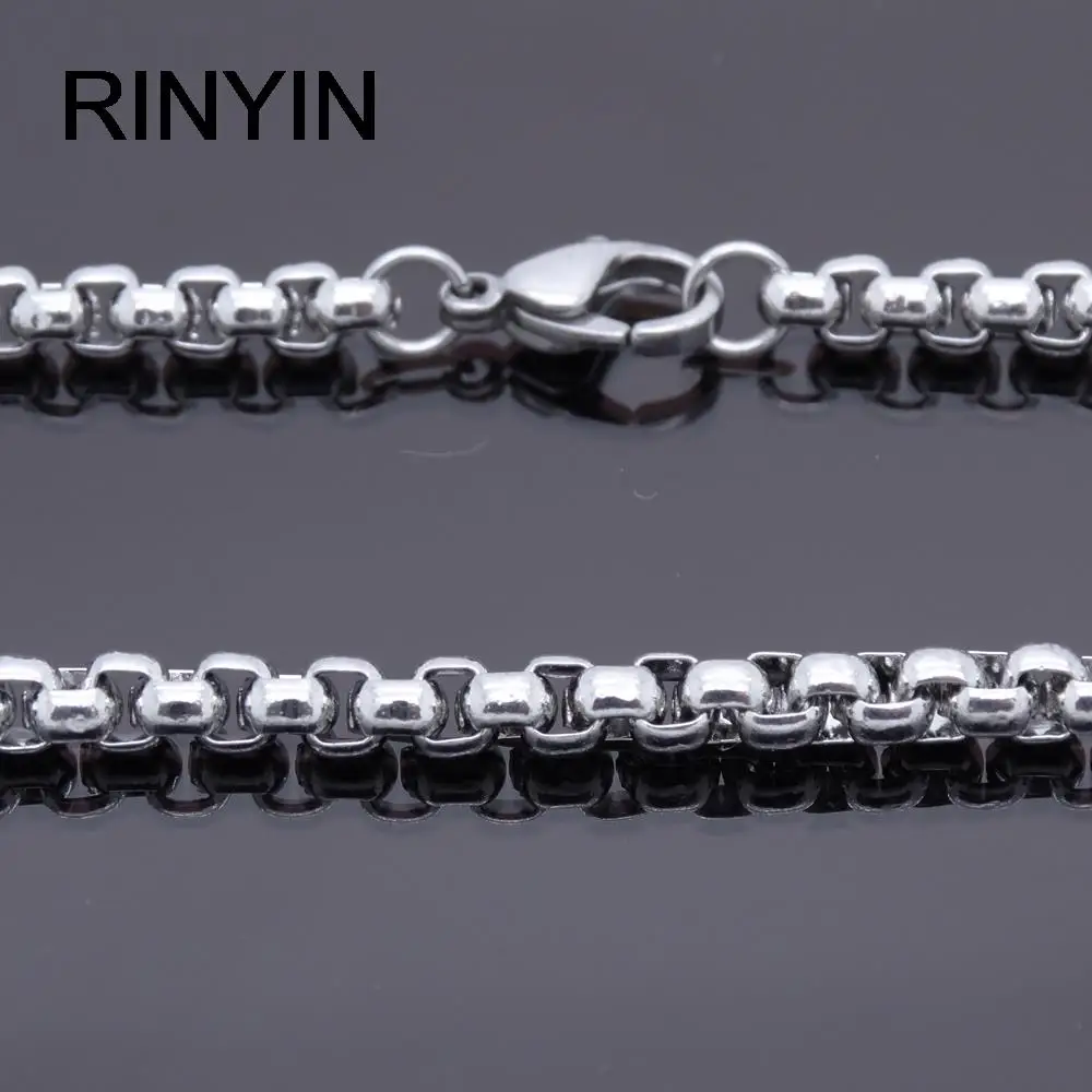 Women Ankel Bracelets Stainless Steel Anklets 2.5/4 mm 9/10/11 Inches Rolo Chain Vintage Jewelry Punk Fan Factory Offer