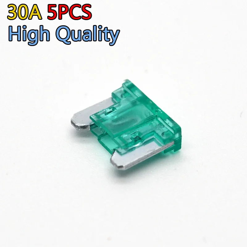 5Pcs 30Amp Auto Car Boat Vehicle Truck Motor Mini Blade Fuse