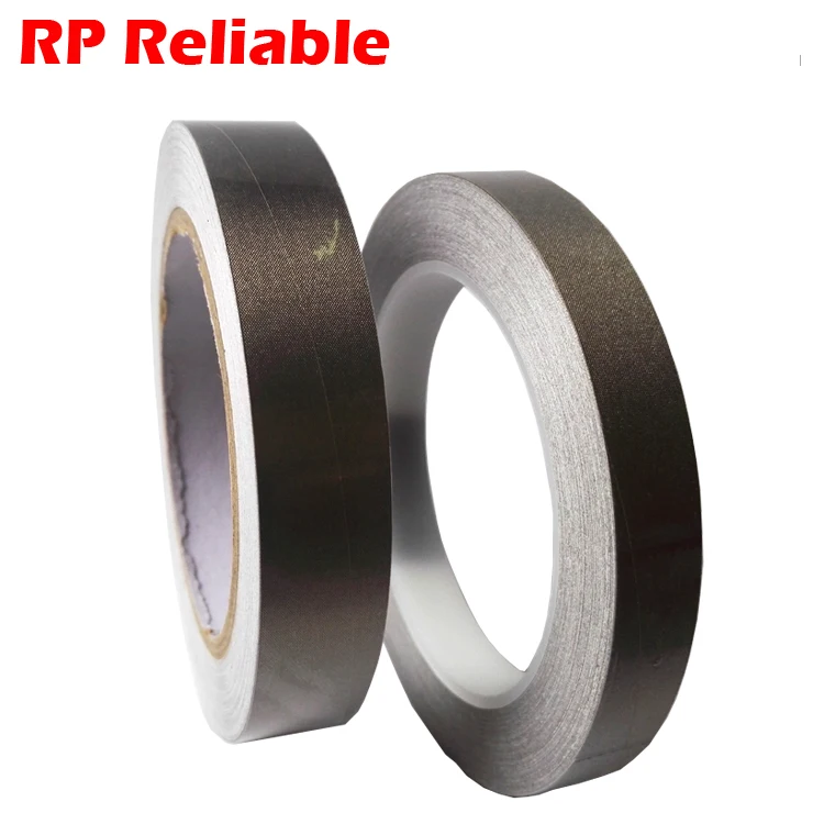 

5mm/10mm/20mm/100mm/200mm Silver Fabric Conductive Cloth Adhesive Tape for PC Mobilephone Remoter Cable Wraping EMI Shielding